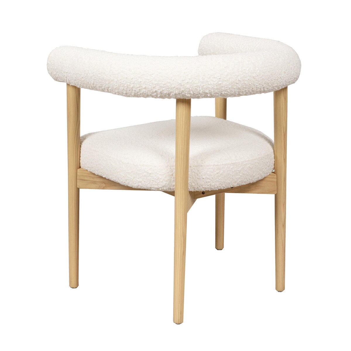 Spara Cream Performance Boucle Dining Chair