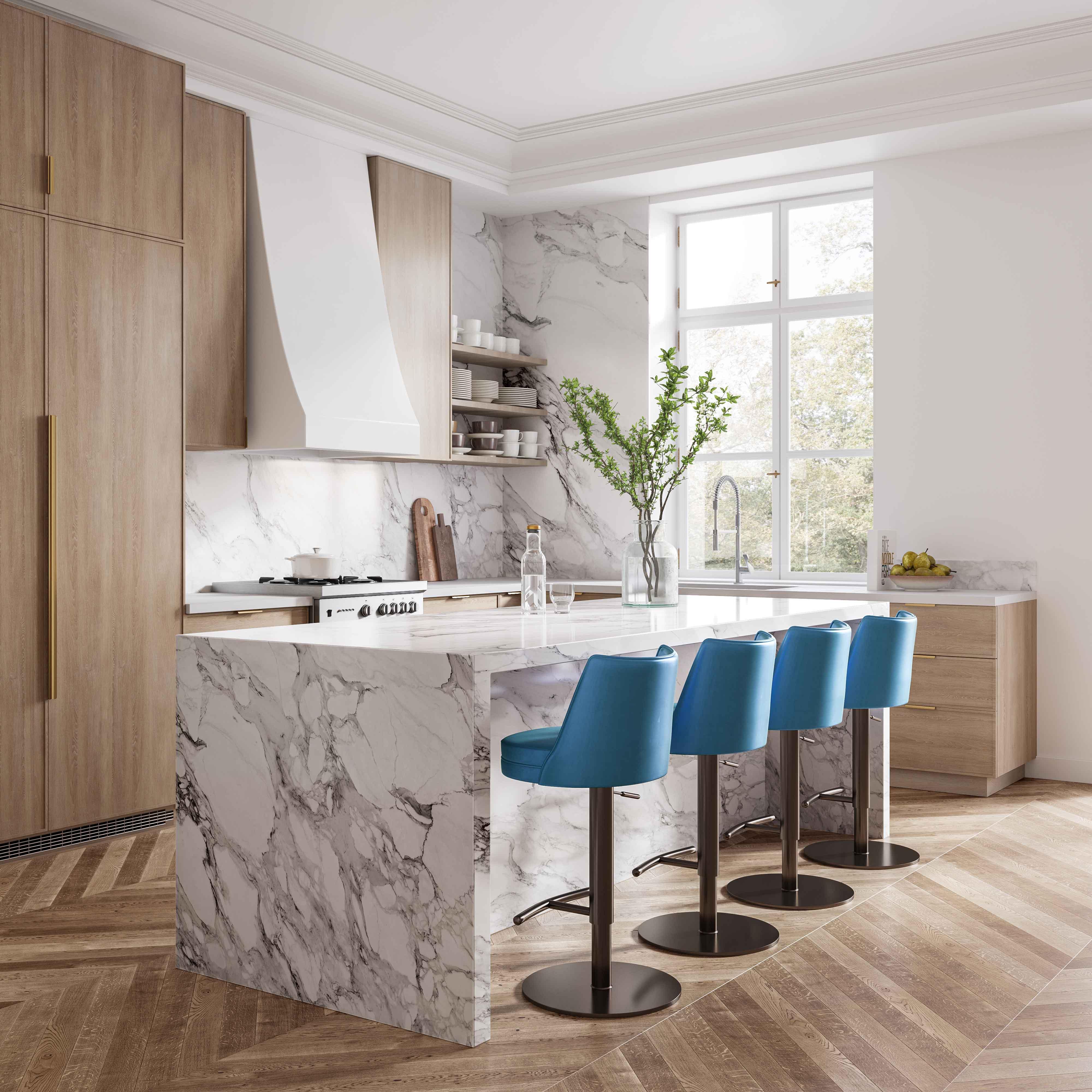 Gala Black Performance Cuir végétalien sur tabouret réglable