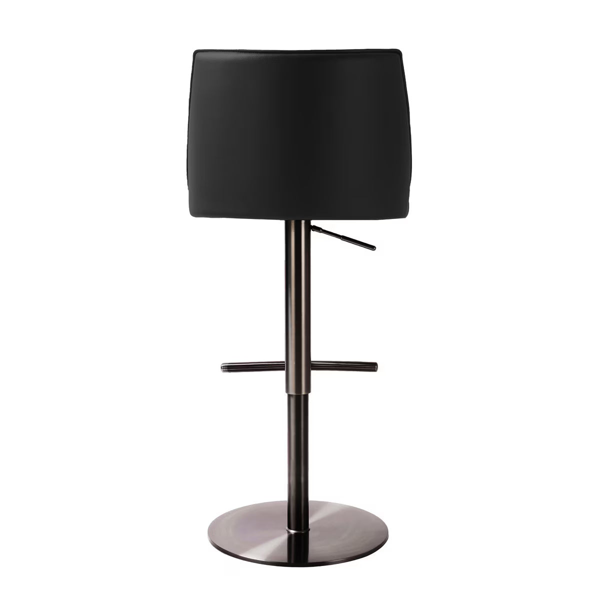 Gala Black Performance Vegan Leather on Adjustable Stool