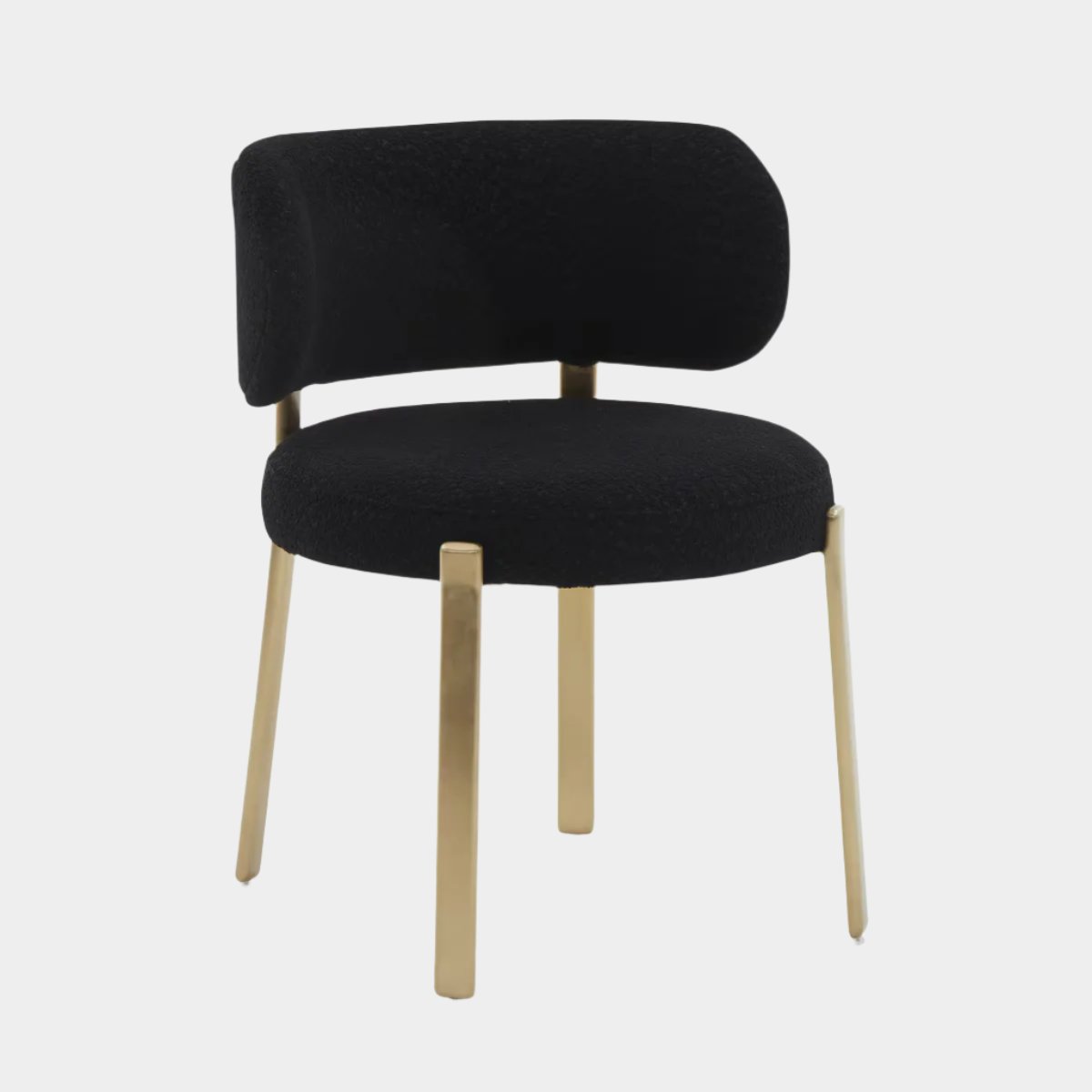 Margaret Black Performance Boucle Dining Chair