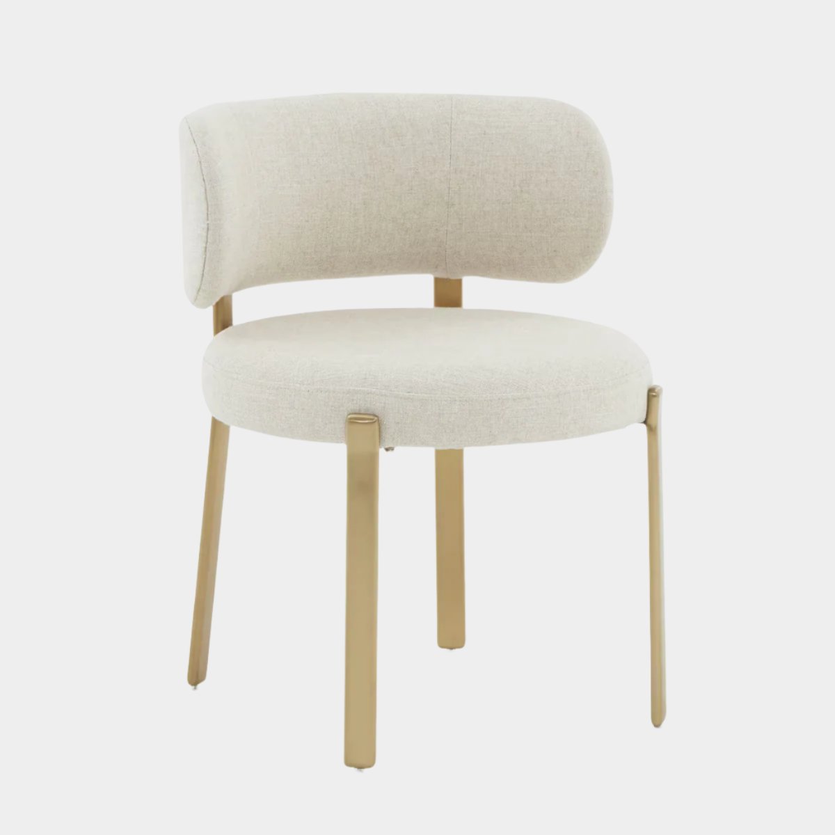 Margaret Cream Performance Linen Dining Chair