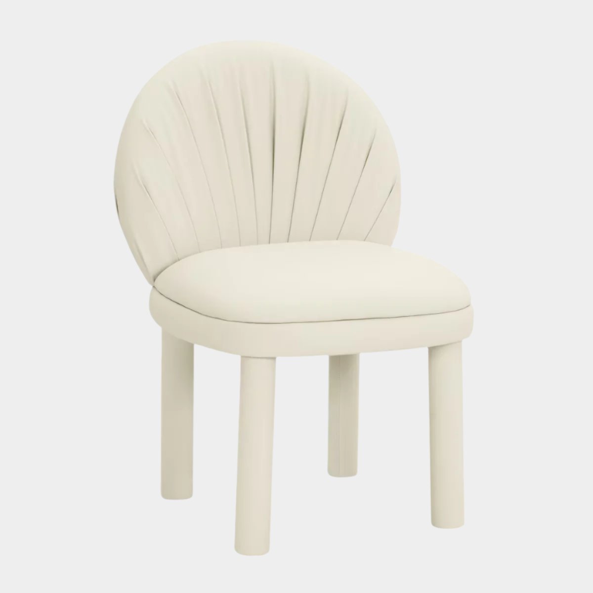 Aliyah Cream Performance Vegan Leather Dining Chair