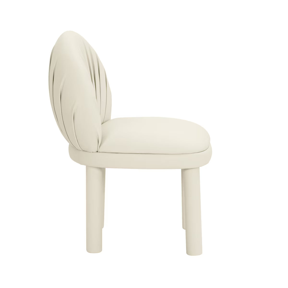 Aliyah Cream Performance Vegan Leather Dining Chair