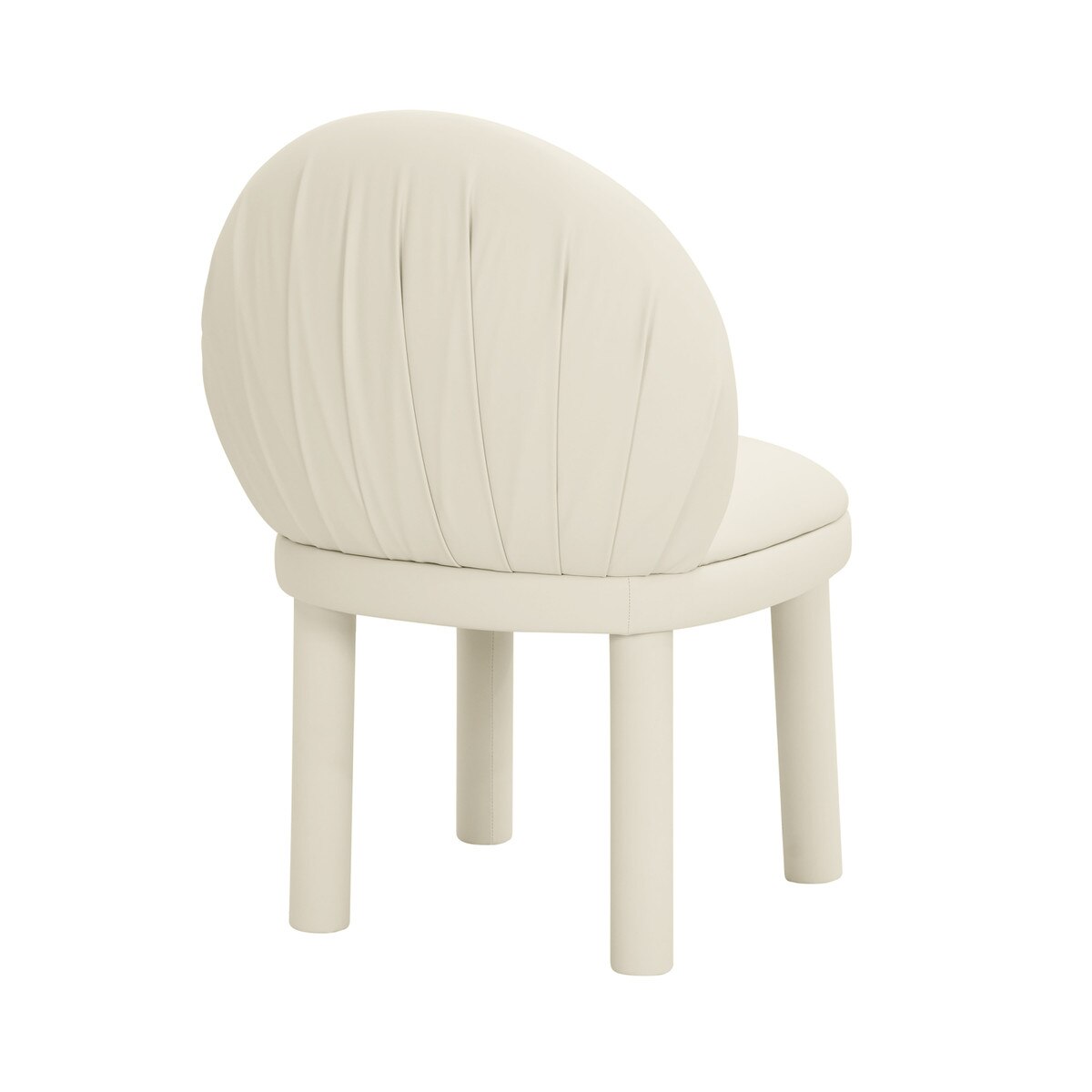 Aliyah Cream Performance Vegan Leather Dining Chair