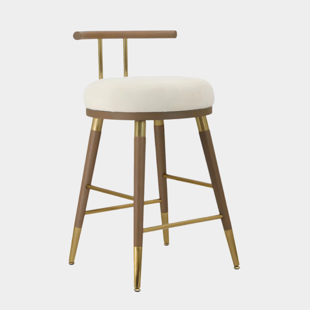 Juniper Cream Velvet Counter Stool