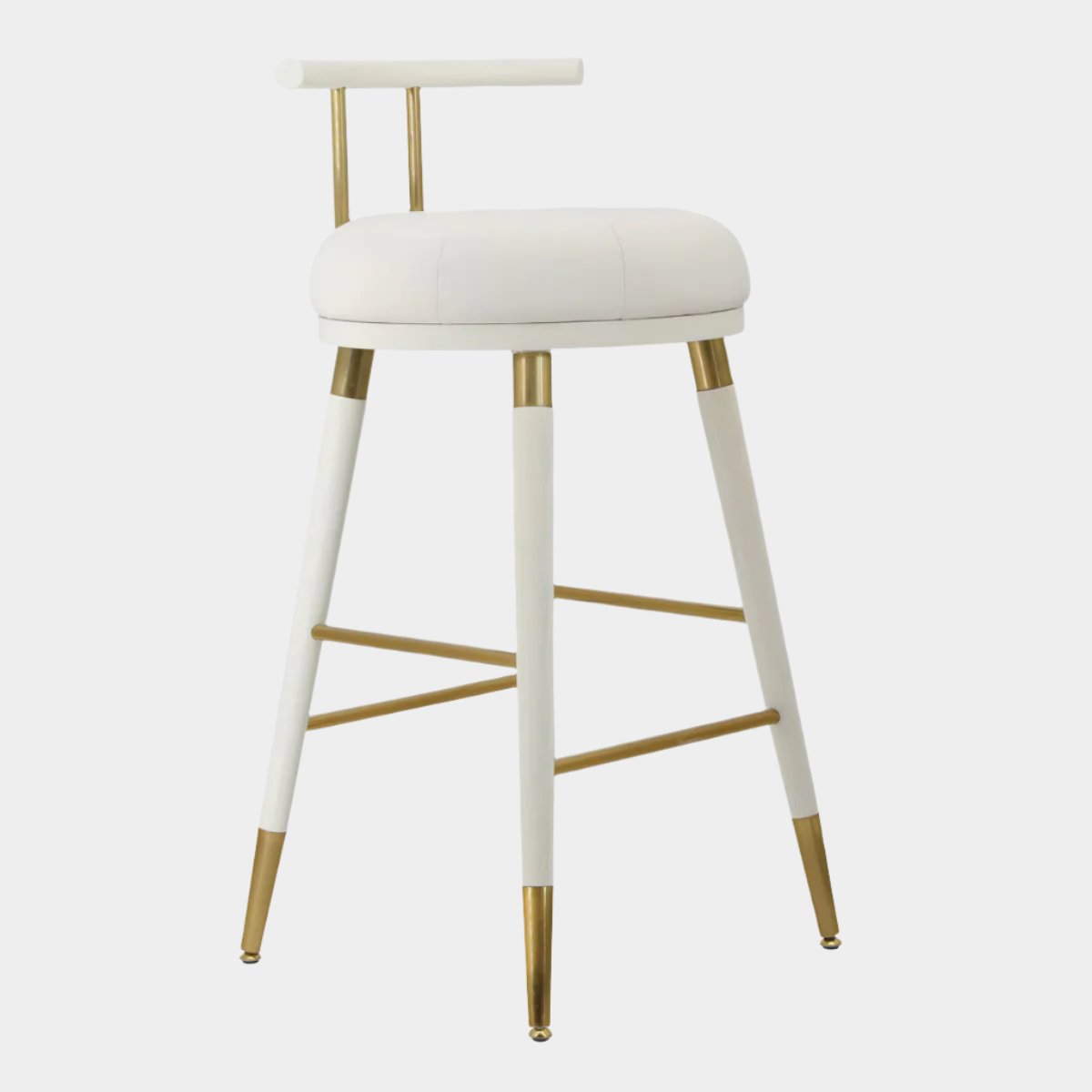 Juniper White Performance Vegan Leather Counter Stool