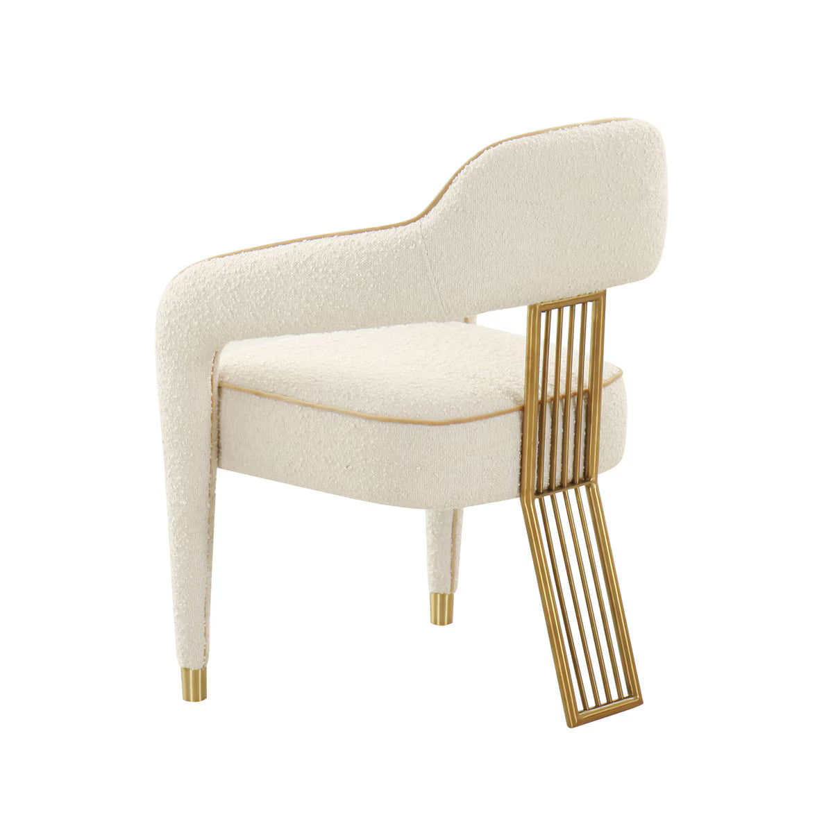 Corralis Cream Performance Boucle Dining Chair