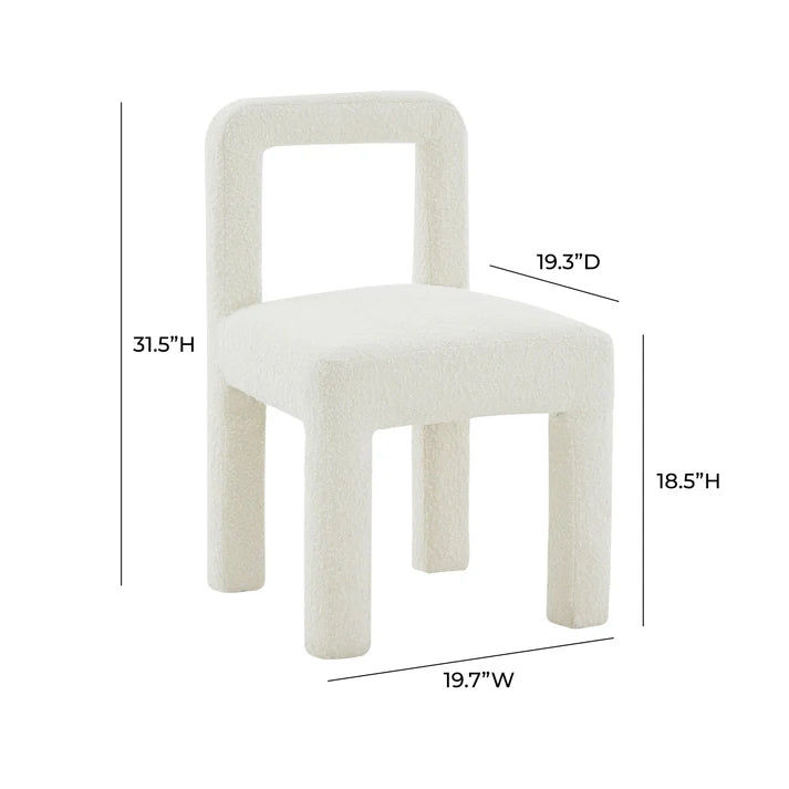 Hazel Boucle Dining Chair
