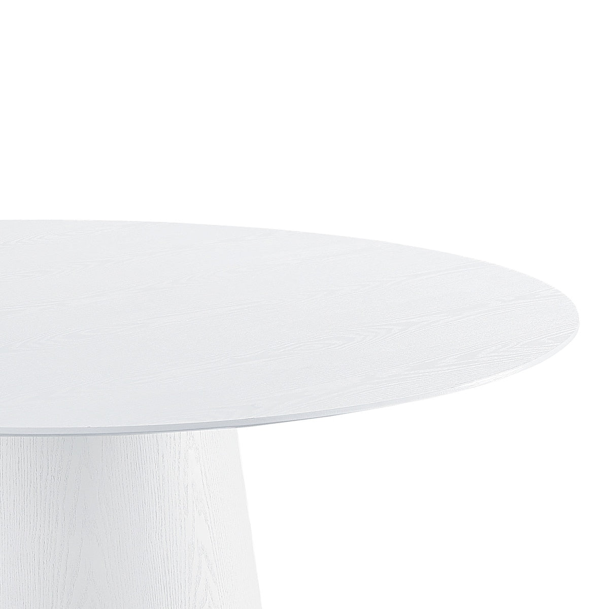 Pauline White Ash 62" Round Dining Table