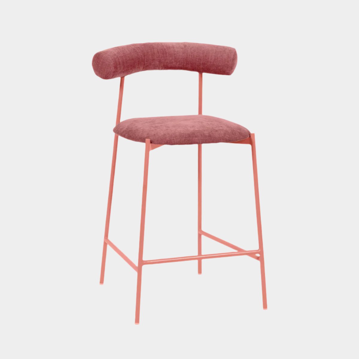 Liliana Mauve Performance Velvet Counter Stool