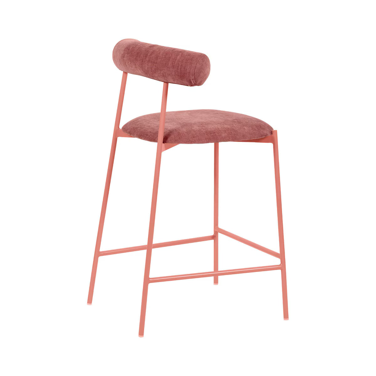 Liliana Mauve Performance Velvet Counter Stool