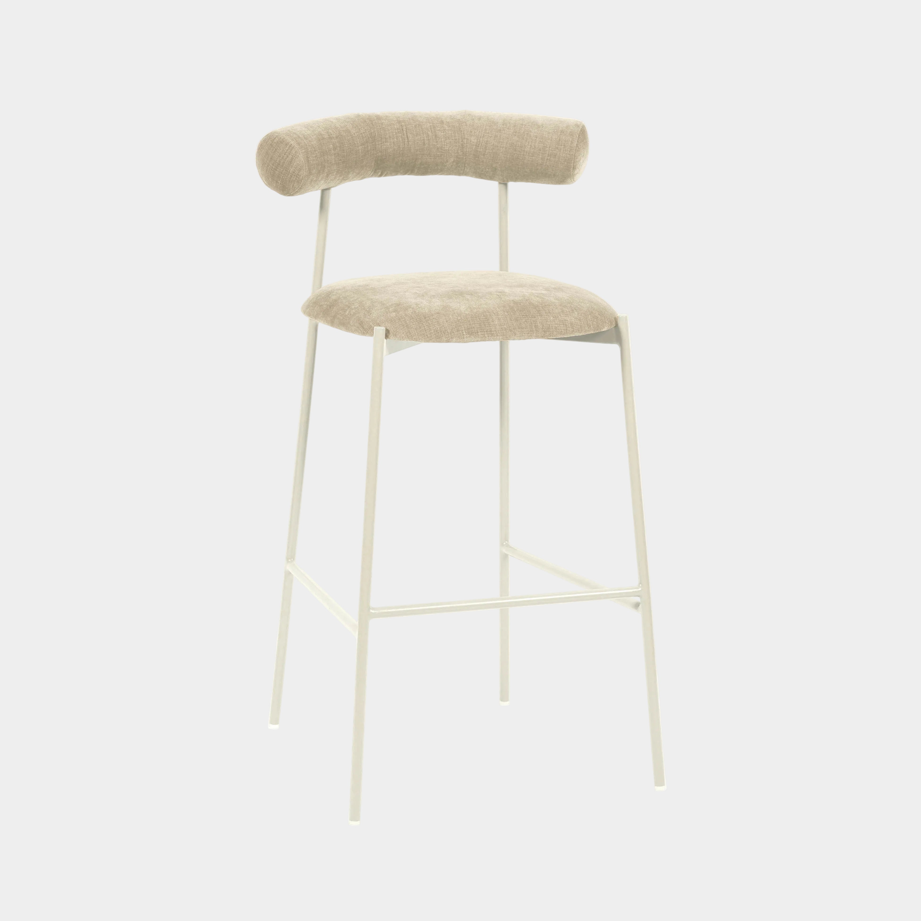 Liliana Performance Velvet Stool