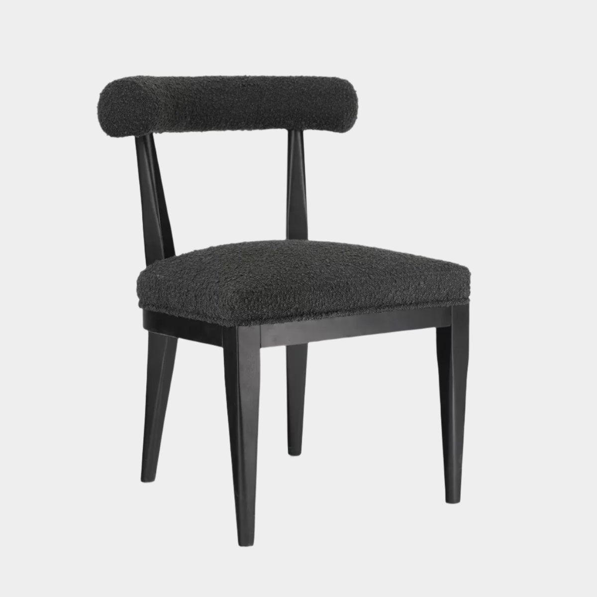 Palla Black Performance Boucle Dining Chair