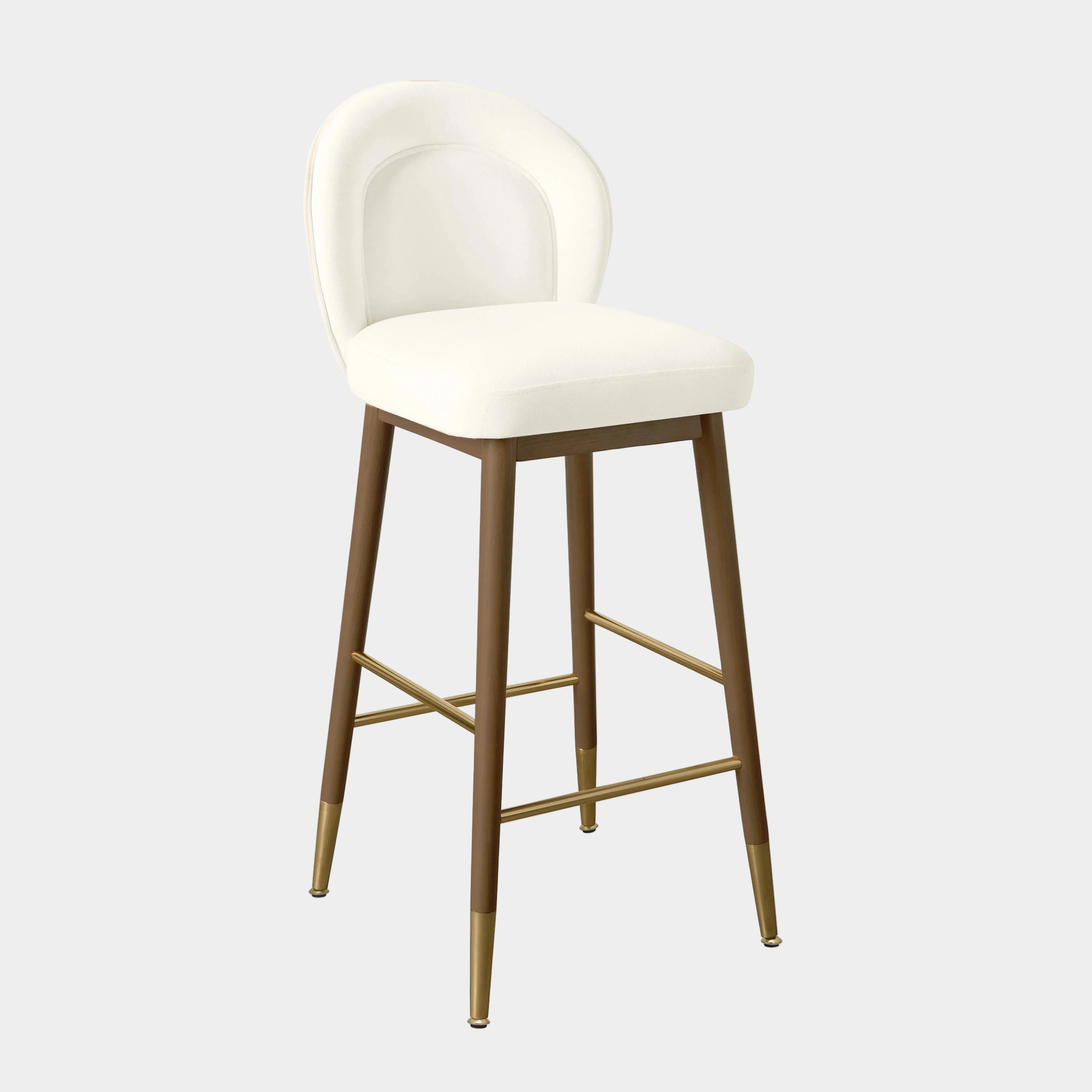 Hailey Performance Velvet Stool