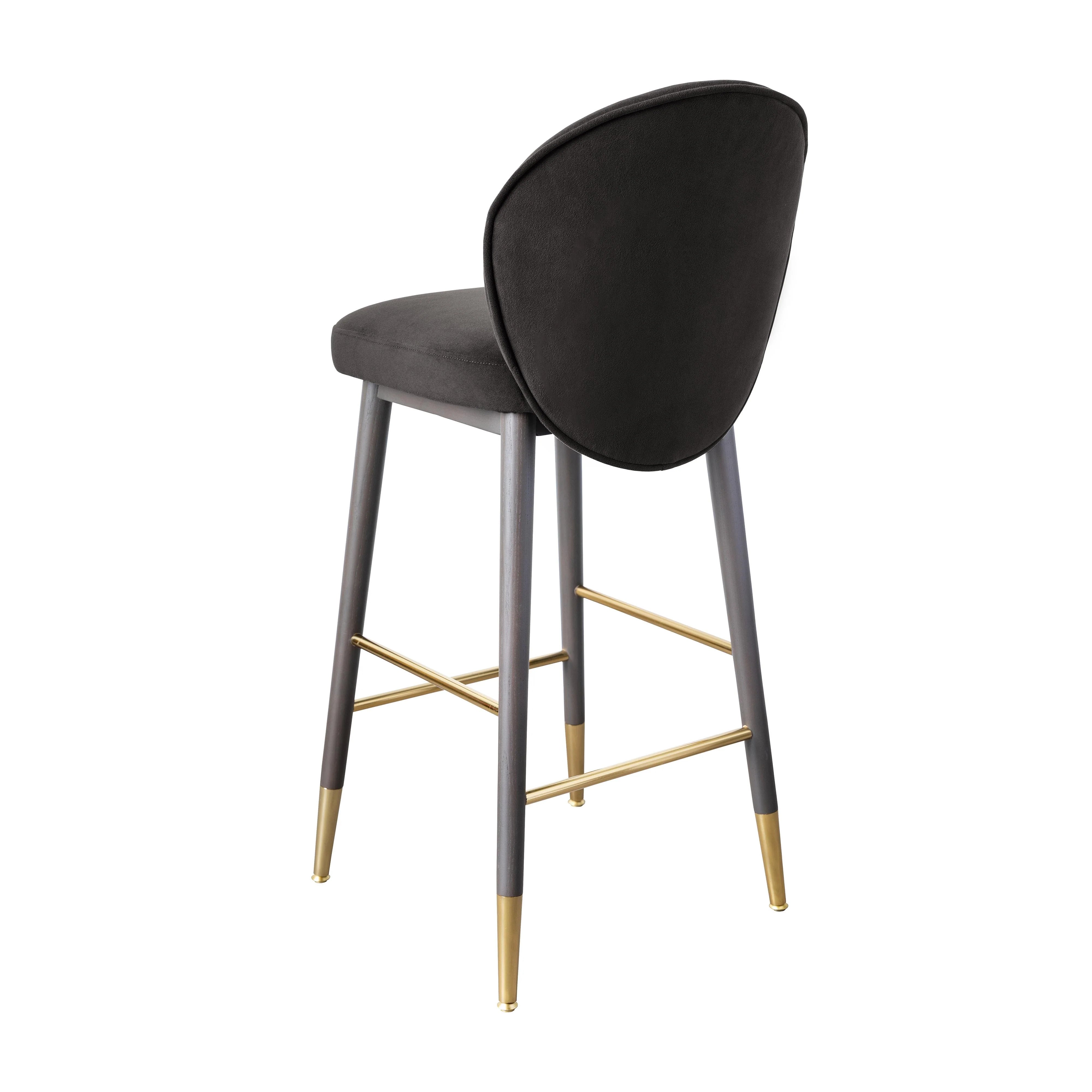 Hailey Performance Velvet Stool