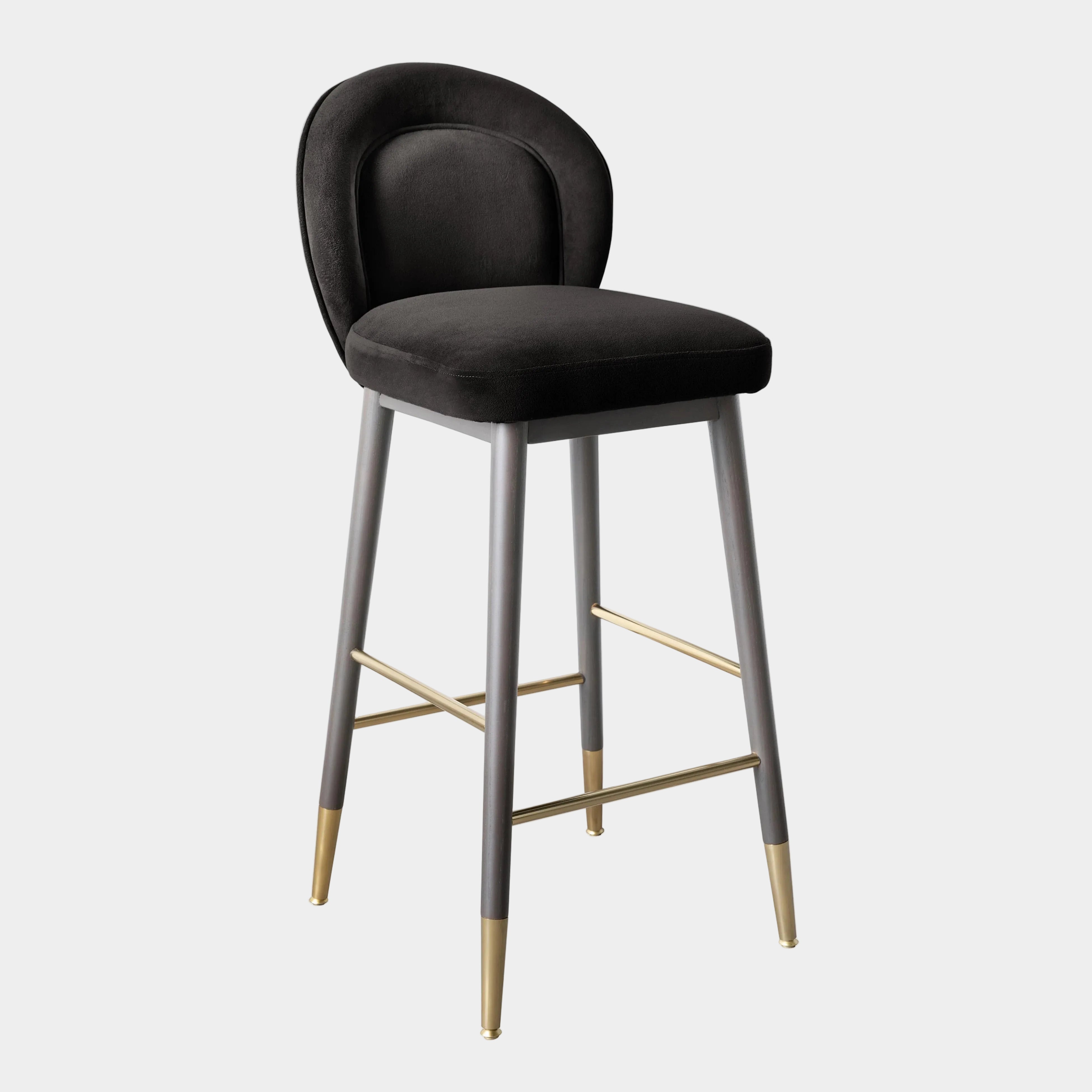 Hailey Performance Velvet Stool