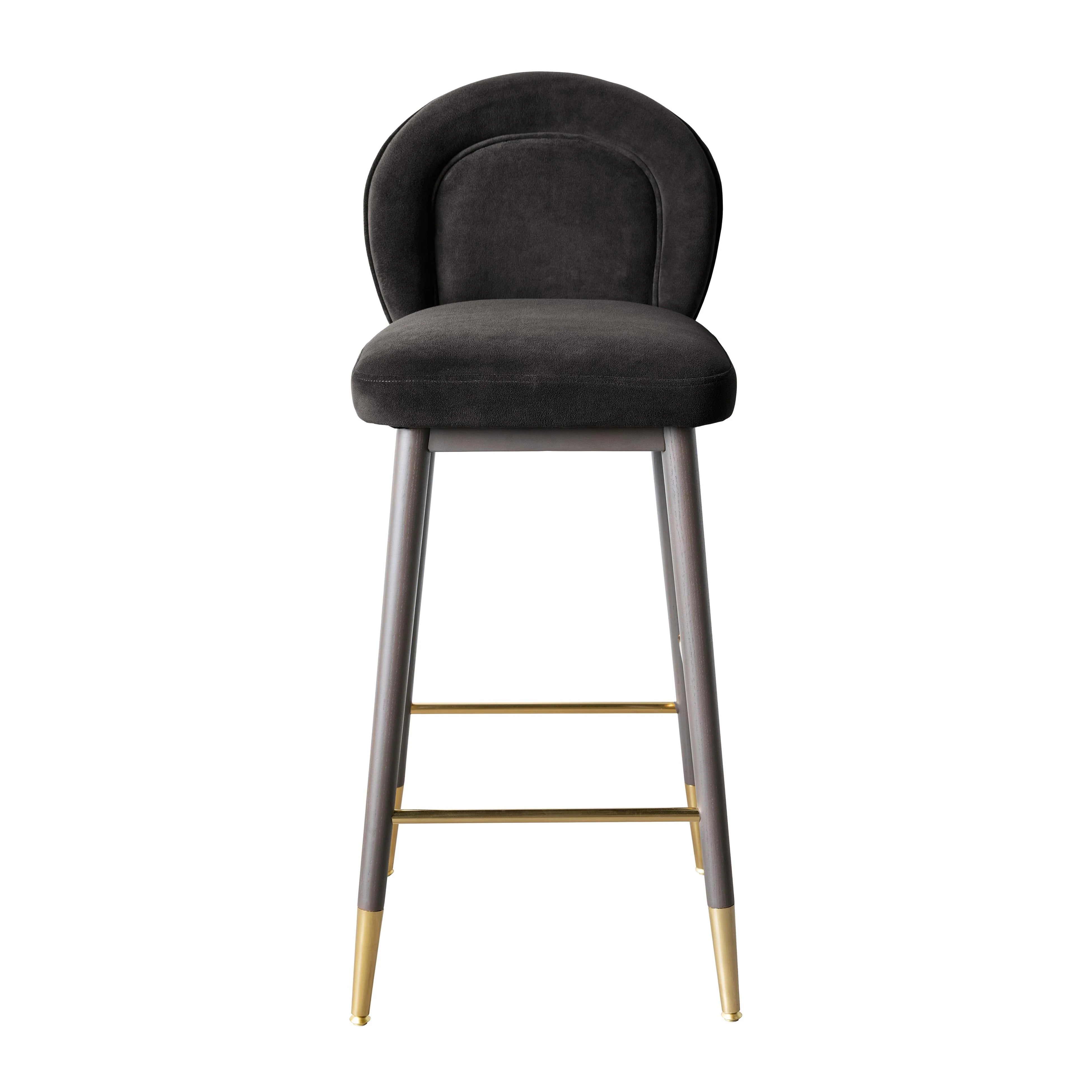 Hailey Performance Velvet Stool