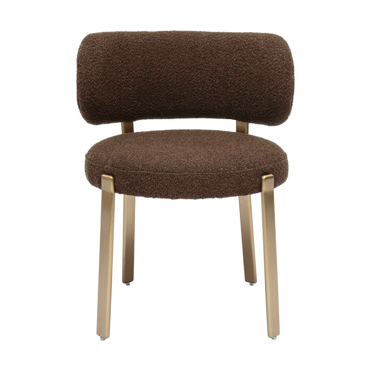 Margaret Chocolate Brown Performance Boucle Dining Chair