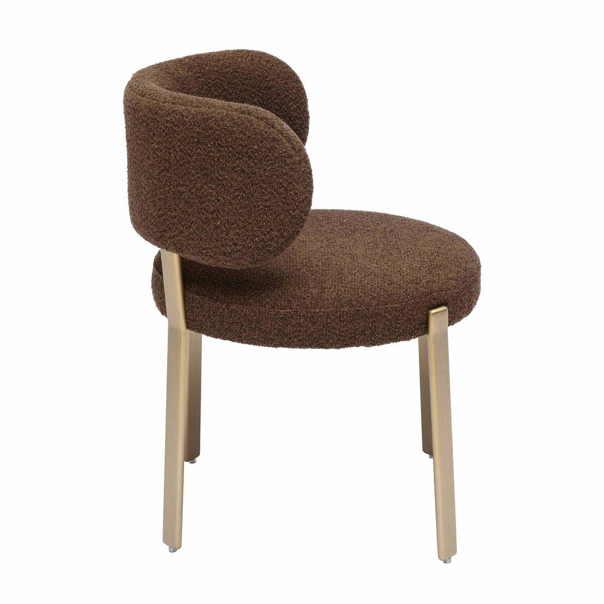 Margaret Chocolate Brown Performance Boucle Dining Chair