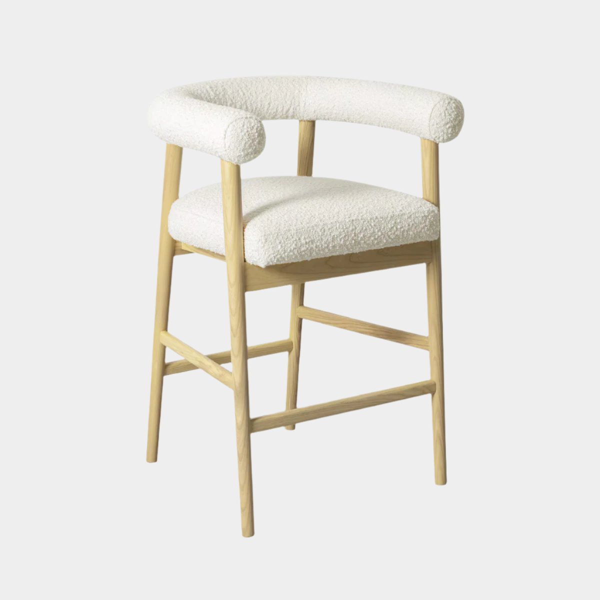 Spara Cream Performance Boucle Counter Stool