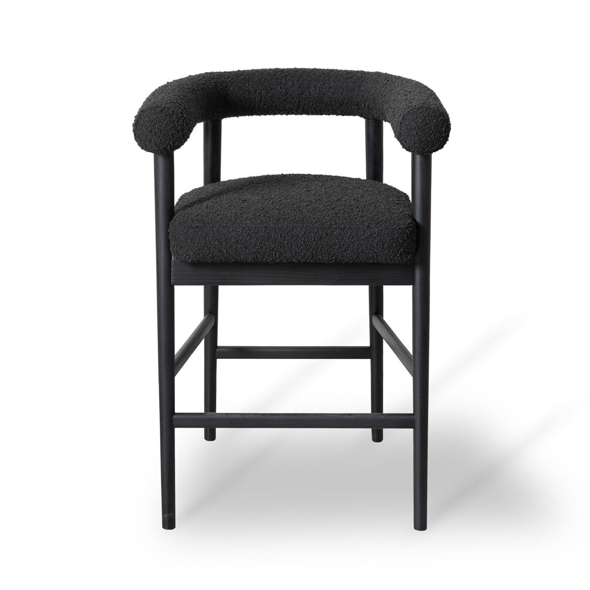 Spara Black Performance Boucle Counter Stool