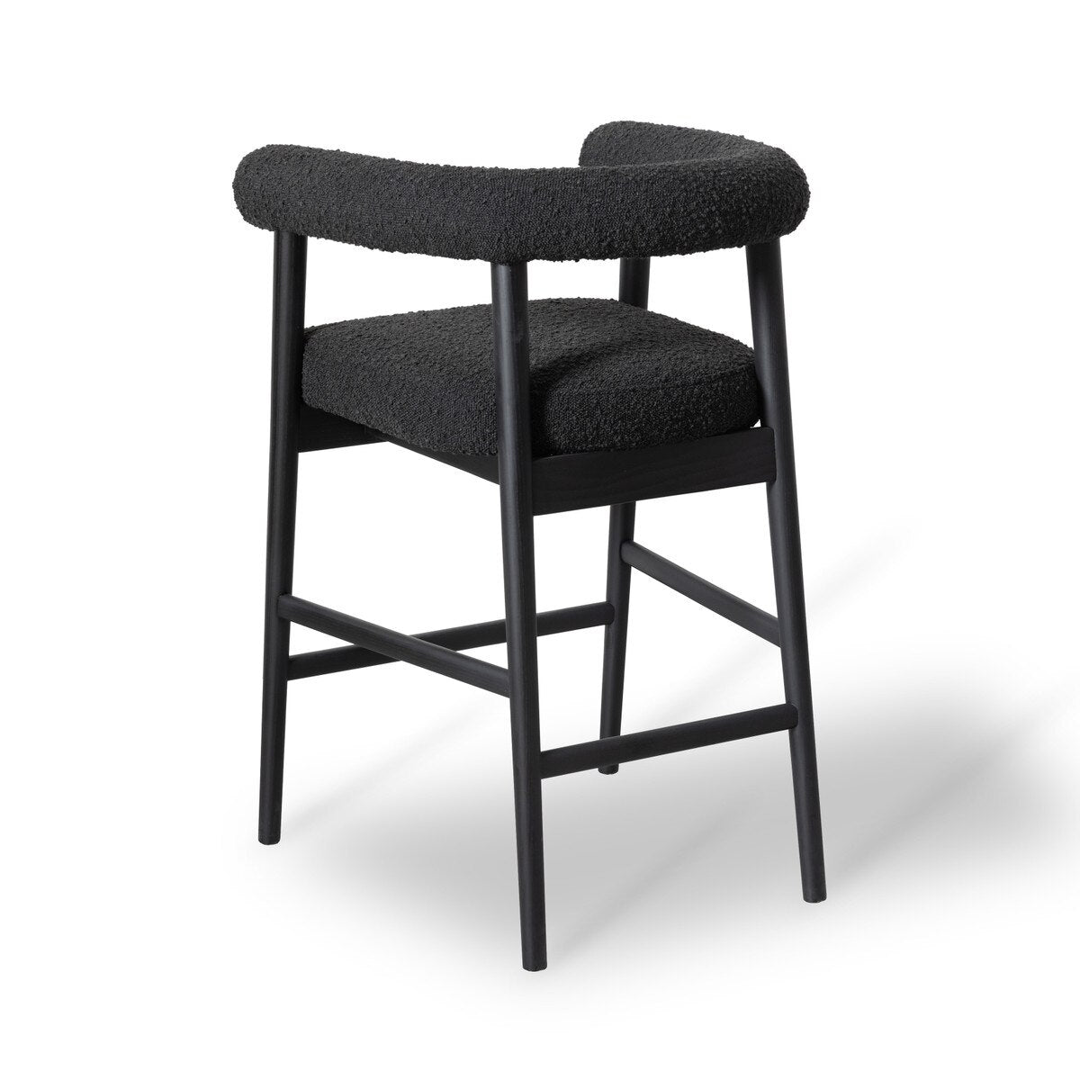 Spara Black Performance Boucle Counter Stool