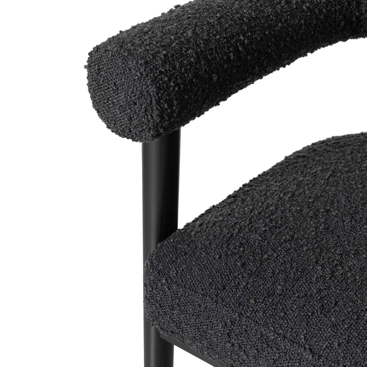 Spara Black Performance Boucle Counter Stool