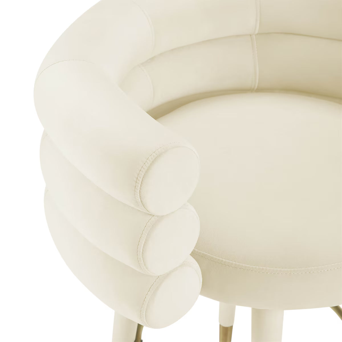 Betty Cream Velvet Counter Stool