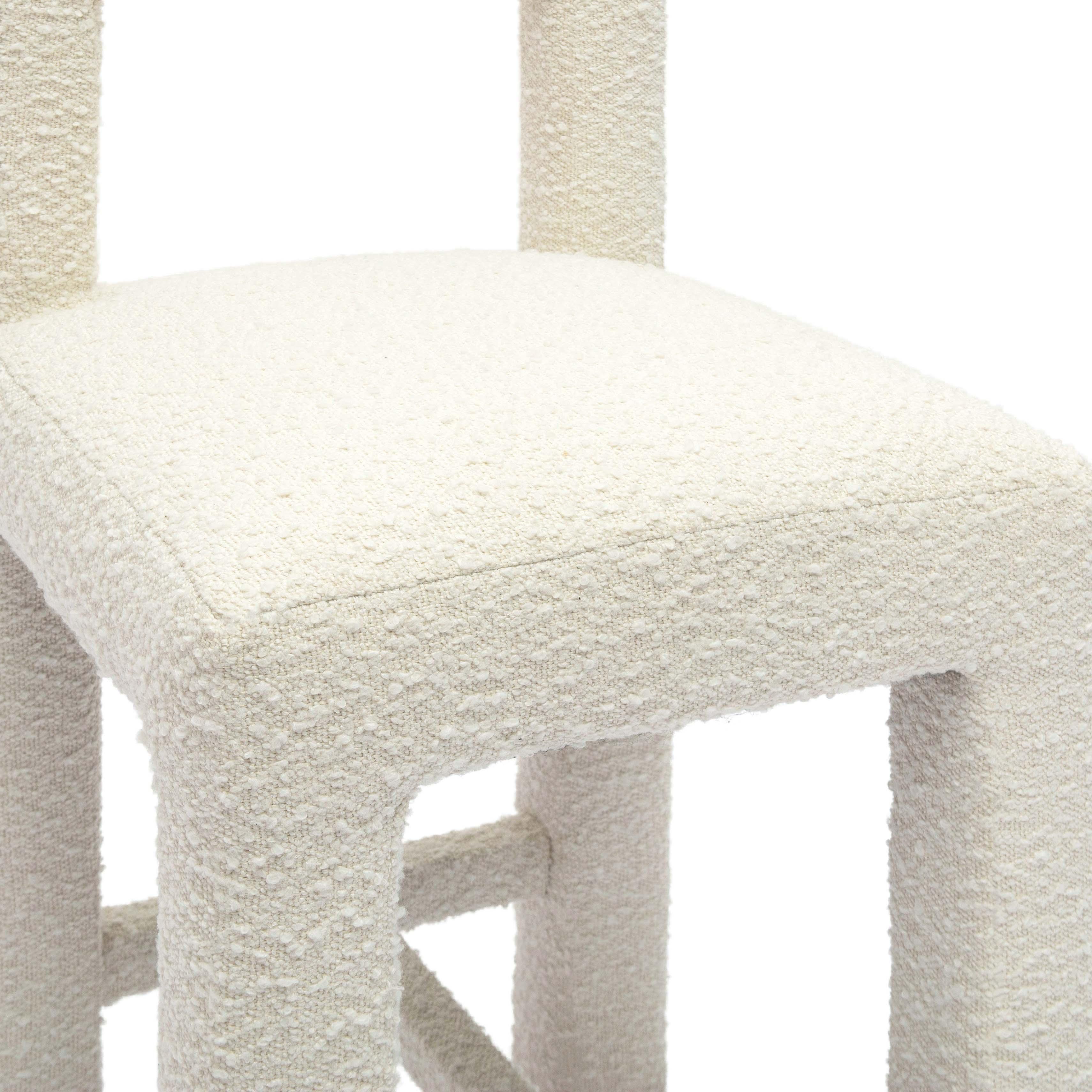 Tabouret de bar Hazel Black Boucle