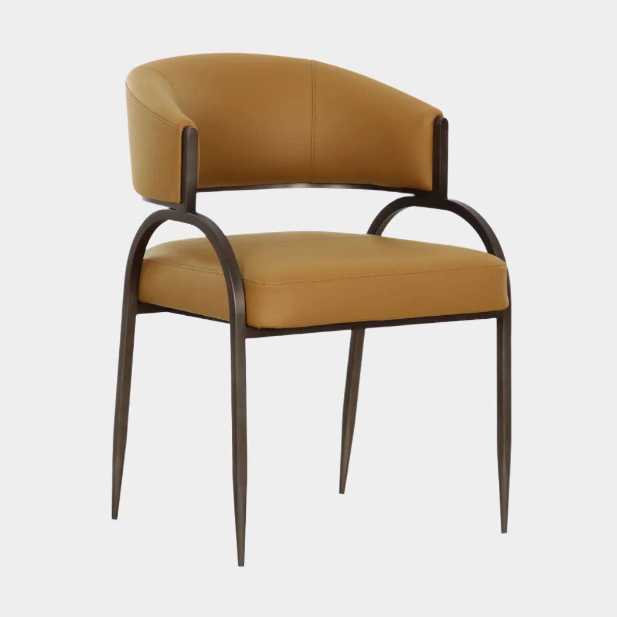 Tatum Tan Performance Vegan Leather Dining Chair