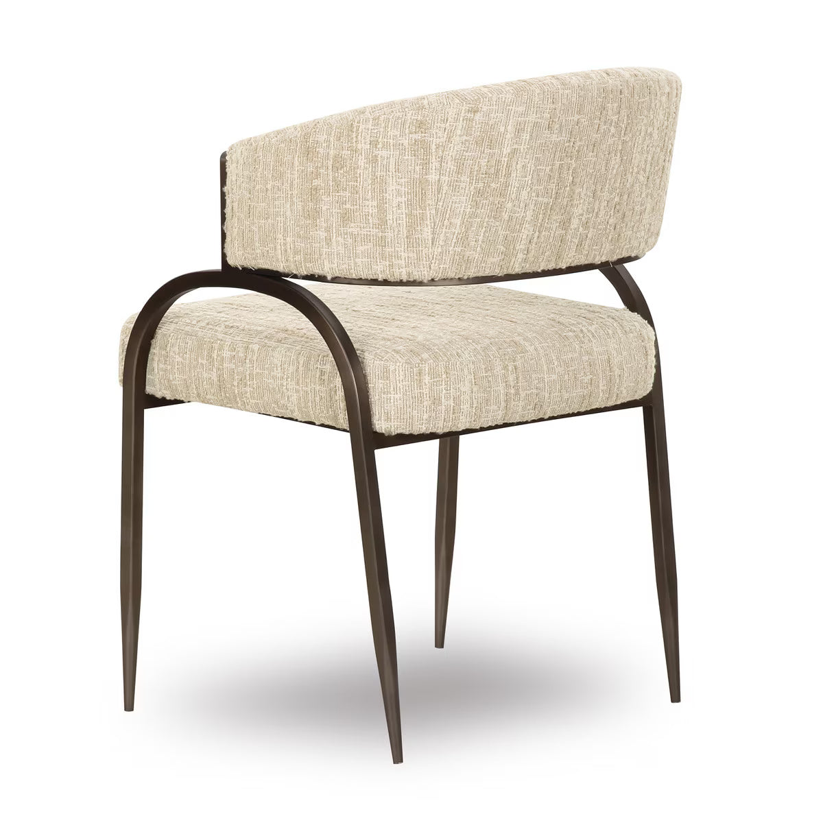 Tatum Cream Textured Performance Boucle Dining Chair