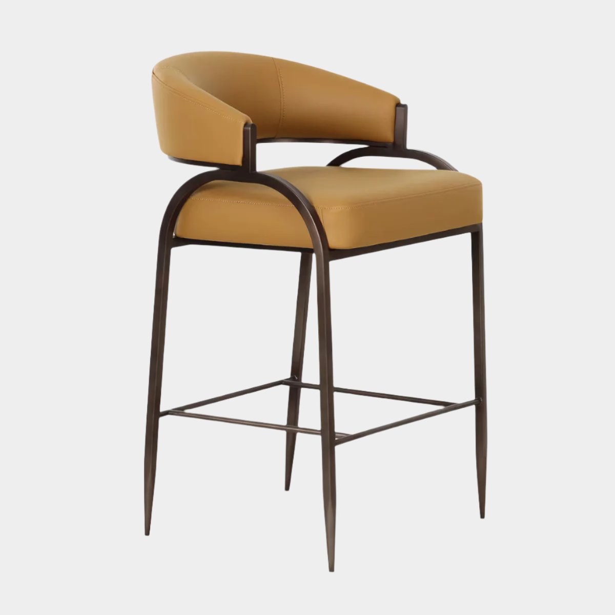 Tatum Tan Performance Vegan Leather Counter Stool