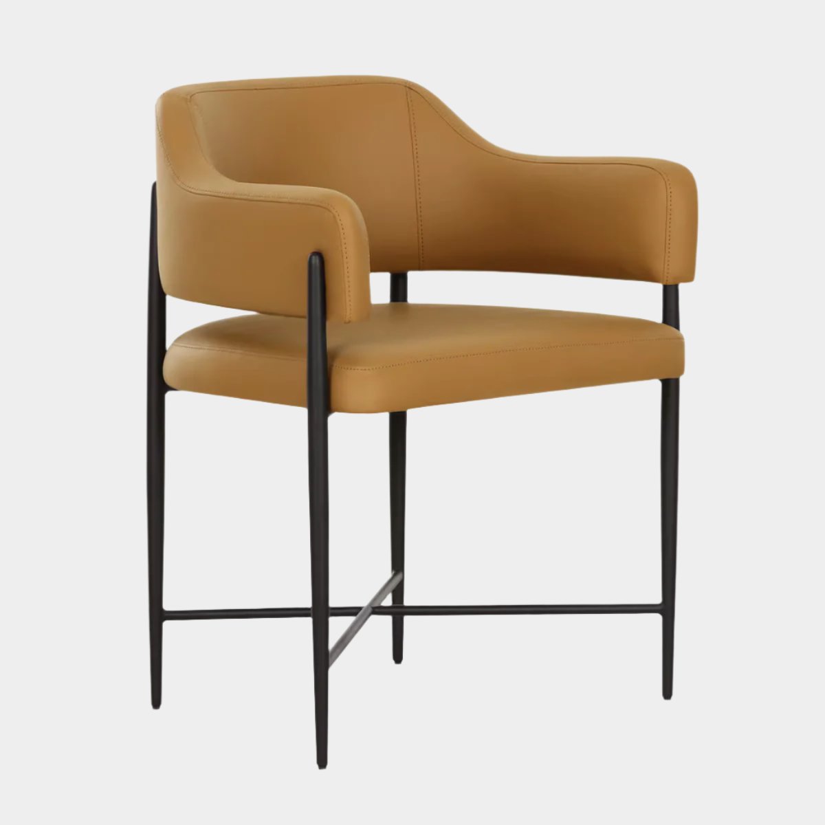 Sezanne Tan Vegan Leather Dining Chair