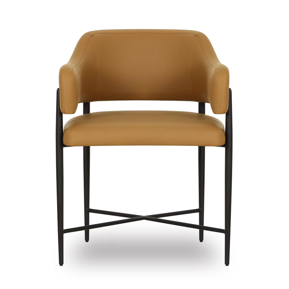 Sezanne Tan Vegan Leather Dining Chair