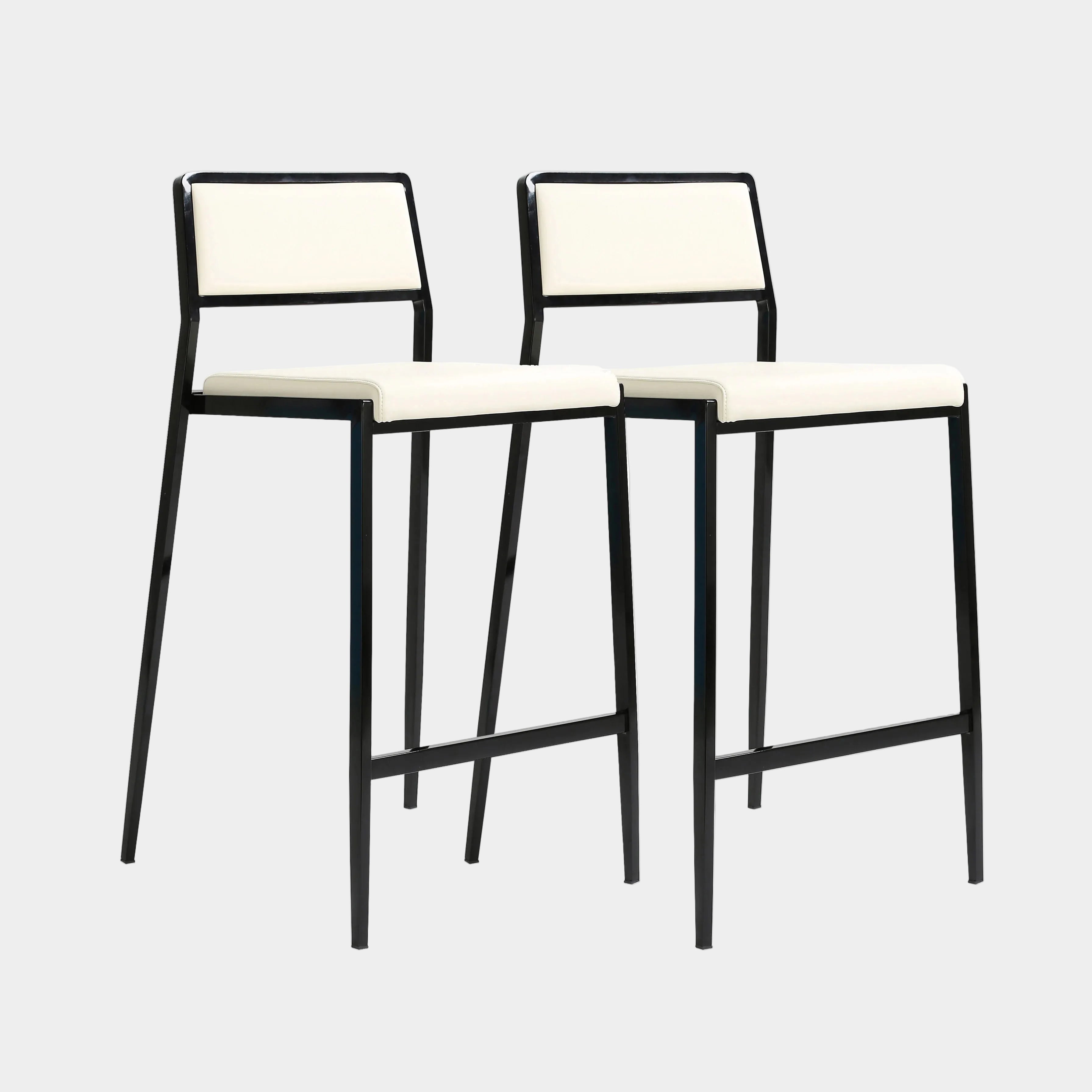 Gale Performance Vegan Leather Stackable Stool - Set of 2