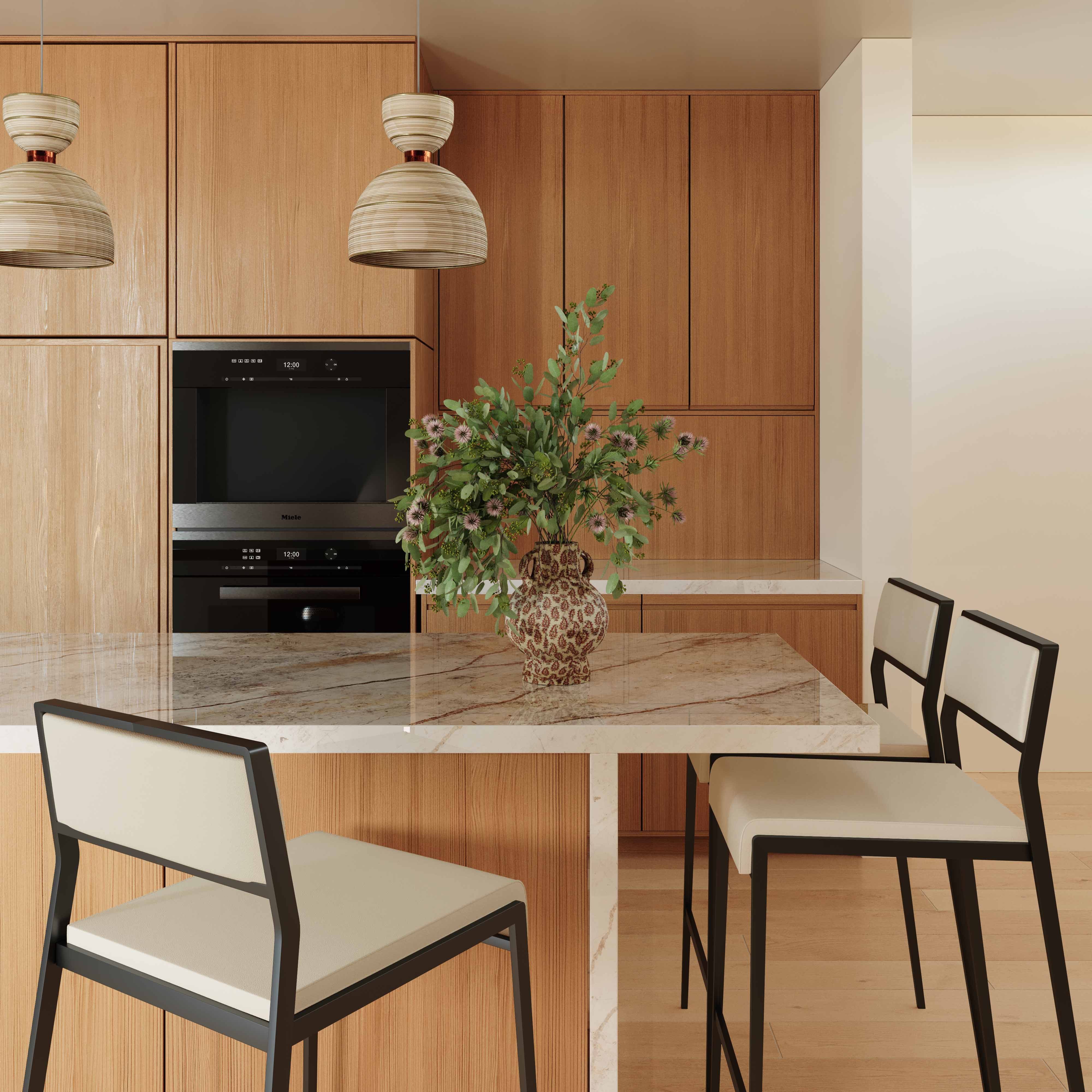 Gale Performance Vegan Leather Stackable Stool - Set of 2