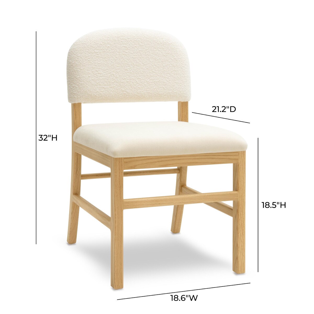 Calla Cream Performance Velvet Dining Chair