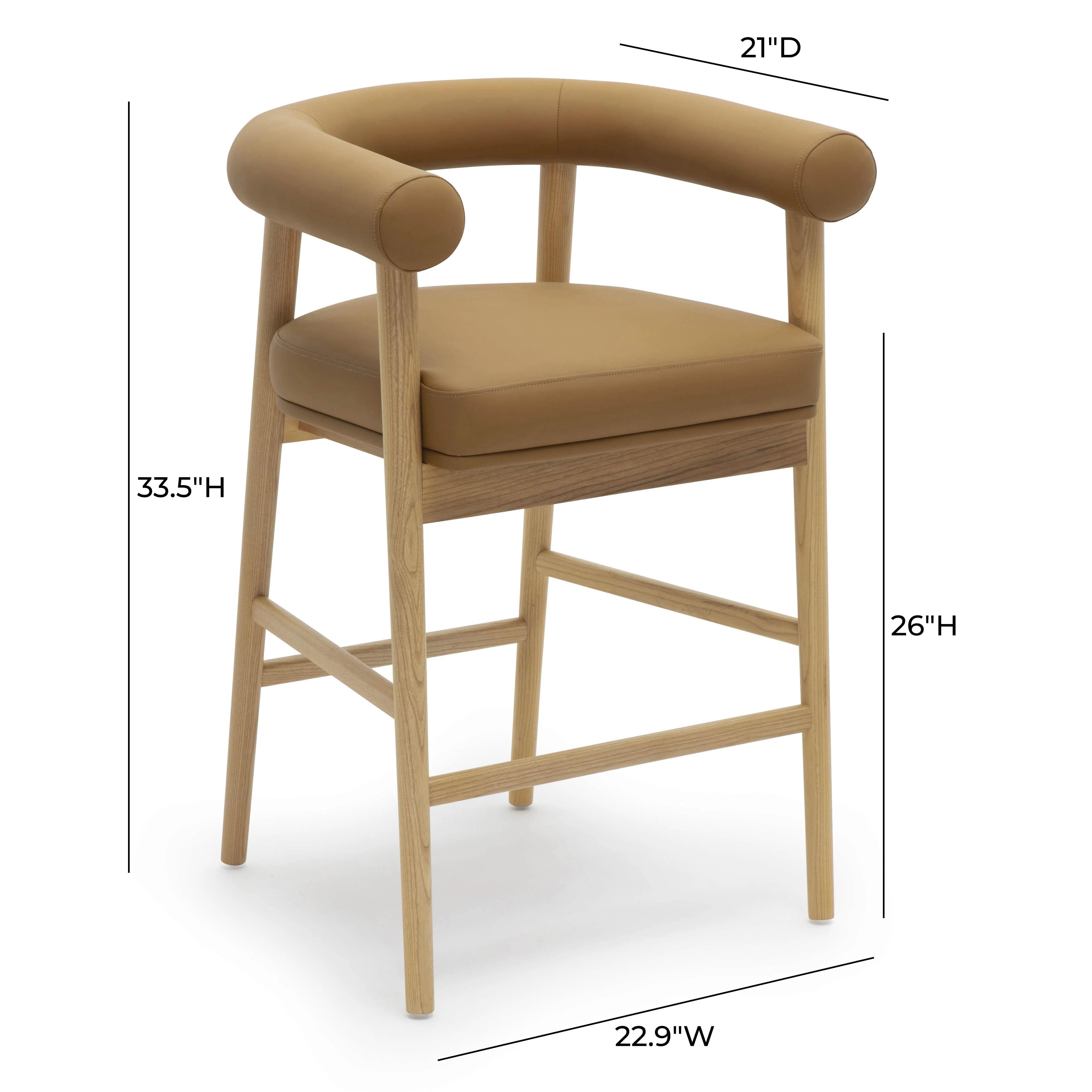Spara Performance Vegan Leather Counter Stool