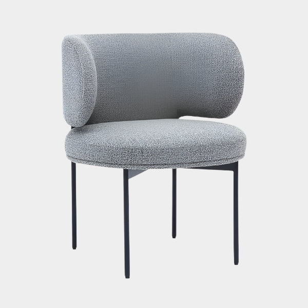Maureen Speckled Grey Performance Boucle Dining Chair