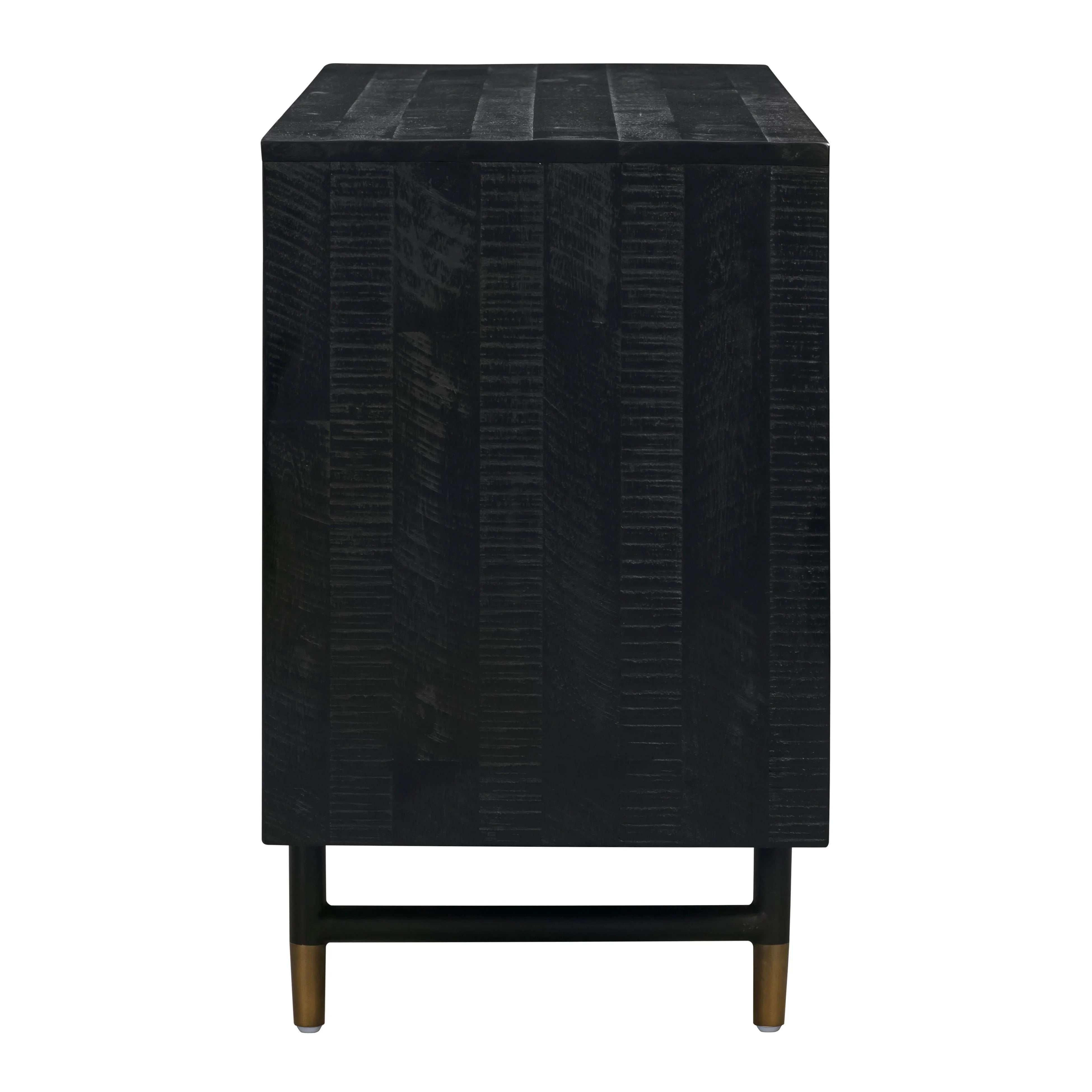 Gatsby 66" Black Acacia Wood Buffet