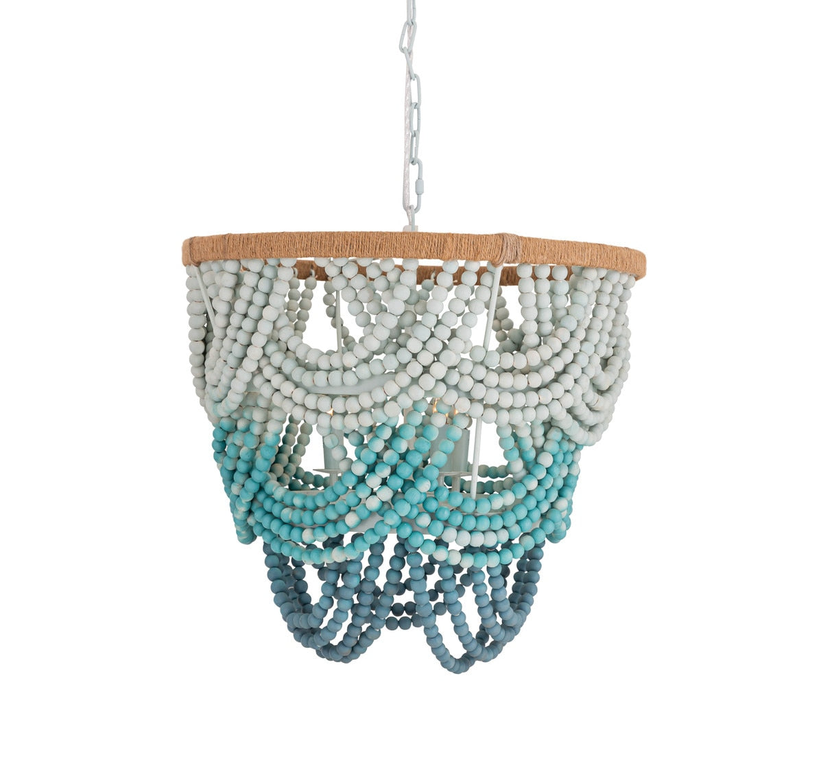 Jade Beaded Chandelier