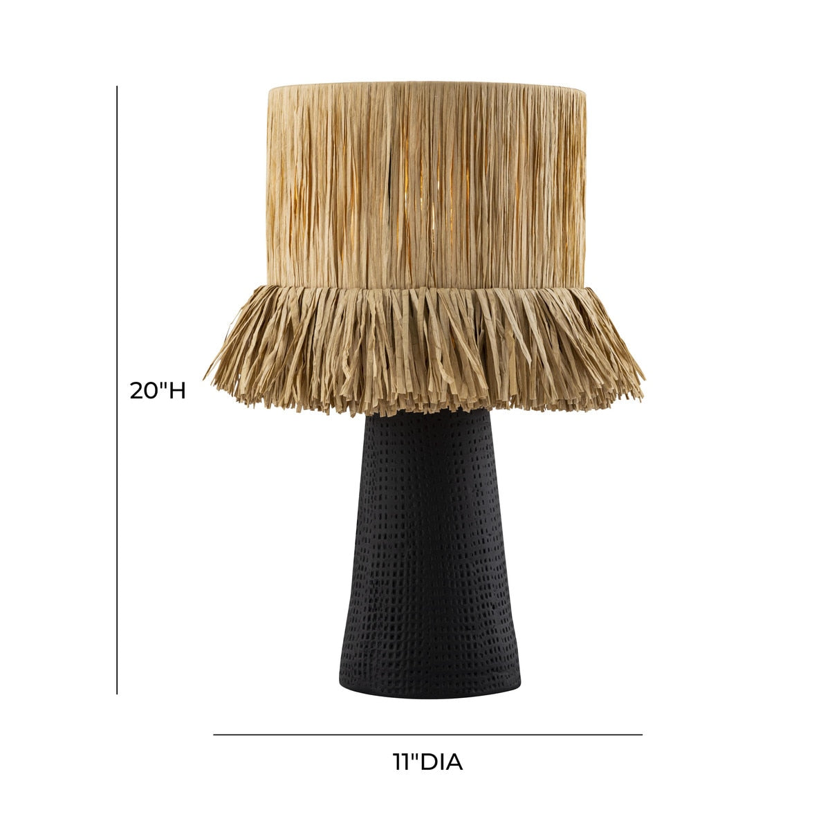 Amira Raffia Natural Table Lamp