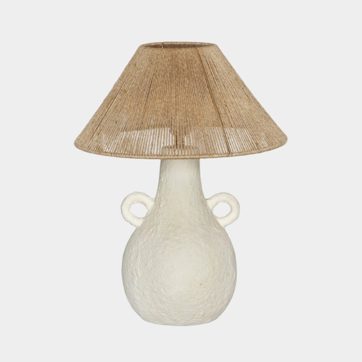 Lalit Natural & White Ceramic Table Lamp