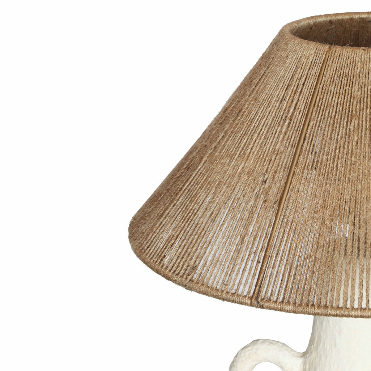 Lalit Natural & White Ceramic Table Lamp