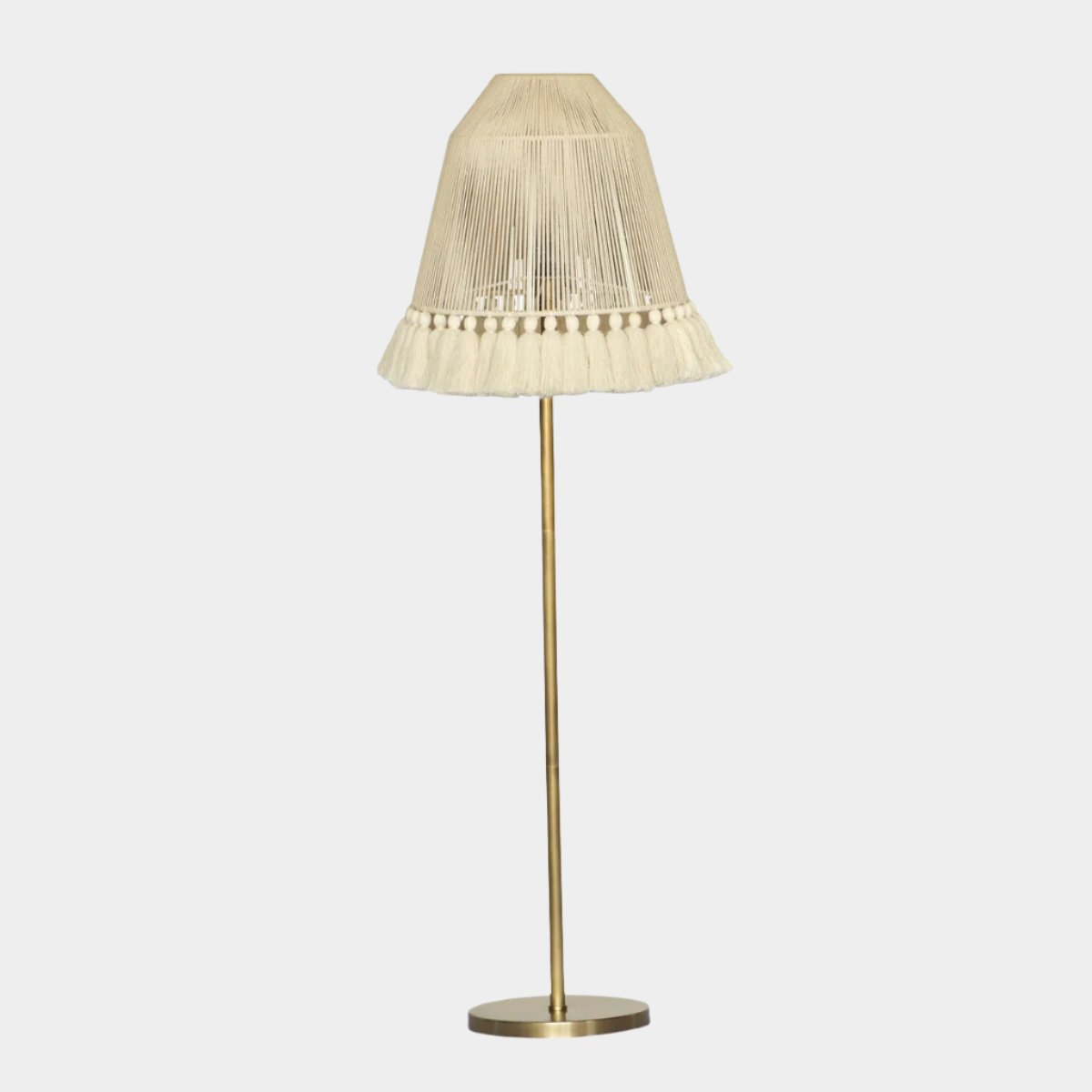 June White Tall Floor Lamp