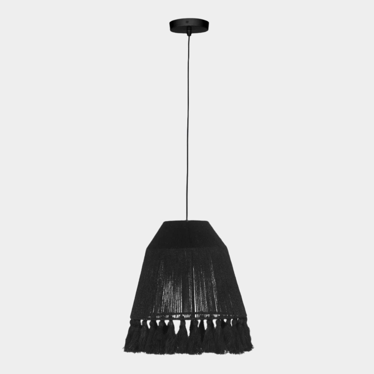 Bokaro Black Jute Pendant Lamp