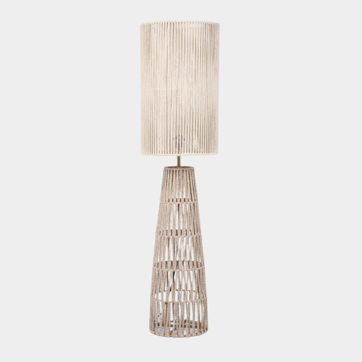 Lampadaire Beam en jute naturel crème