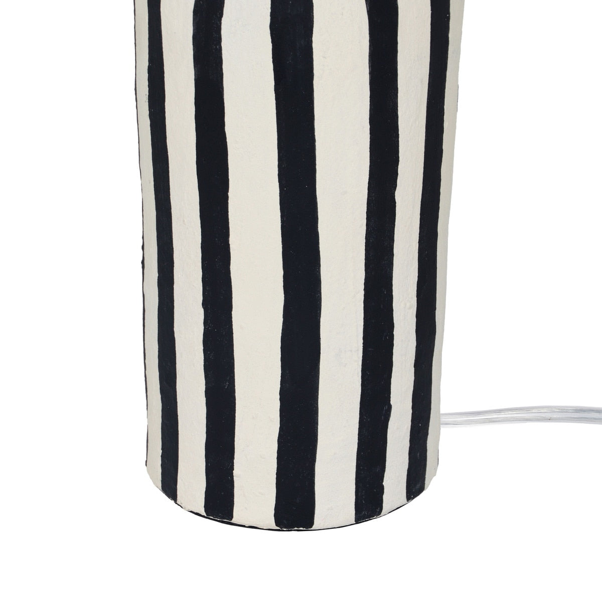 Maiori  Striped Papier Mache Table Lamp