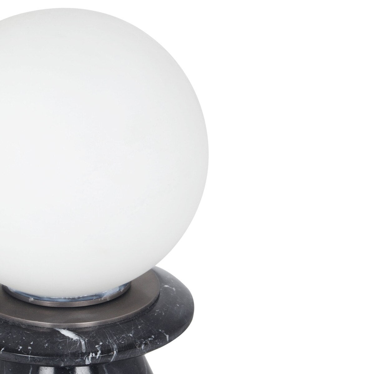 Globe Onyx Black Marble Lamp