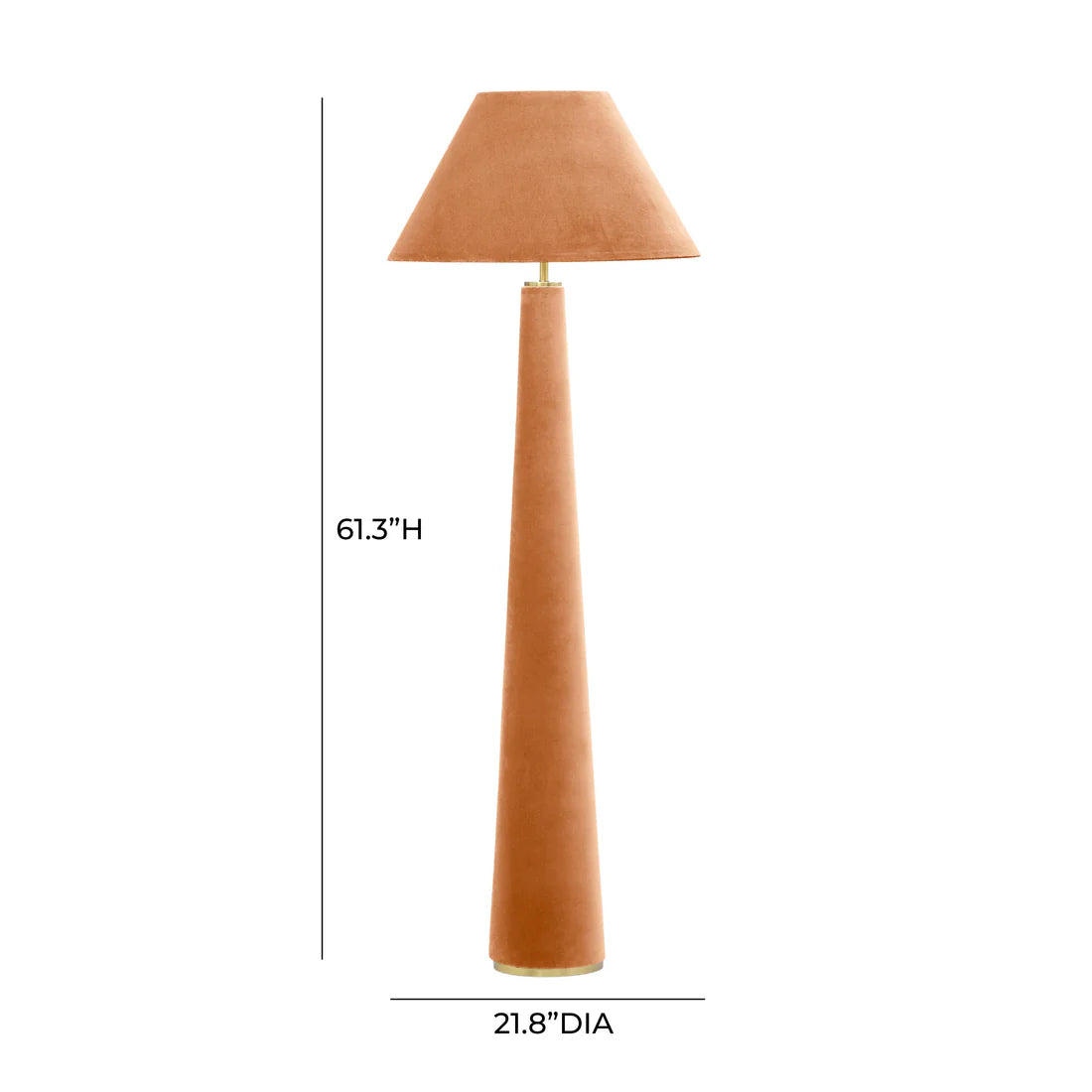 Graham Velvet Floor Lamp